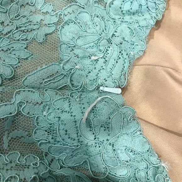 La Femme Lace Open Back Gown - Picture 8 of 8